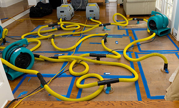 Professional Basement Flood Cleanup technician working in Broken Arrow, OK